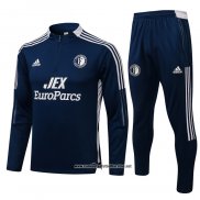 Chandal de Sudadera del Feyenoord 2021-2022 Azul