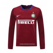 Inter Milan Camiseta Portero 2020-2021 Manga Larga Rojo