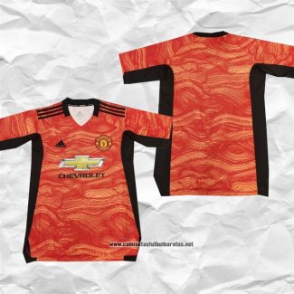 Manchester United Camiseta Portero 2021-2022 Naranja Tailandia