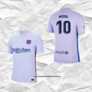 Segunda Barcelona Camiseta Jugador Messi 2021-2022