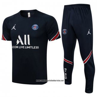 Chandal del Paris Saint-Germain 2021-2022 Manga Corta Azul