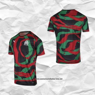 Olympique Marsella Camiseta OM Africa 2021 Negro Verde Rojo Tailandia