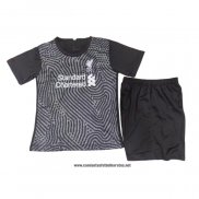 Liverpool Camiseta Portero Nino 2020-2021 Negro