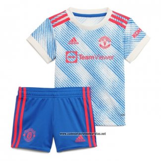 Segunda Manchester United Camiseta Nino 2021-2022