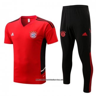 Chandal del Bayern Munich 2022-2023 Manga Corta Rojo