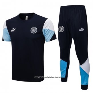 Chandal del Manchester City 2021-2022 Manga Corta Azul