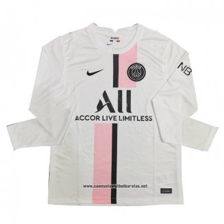 Segunda Paris Saint-Germain Camiseta 2021-2022 Manga Larga