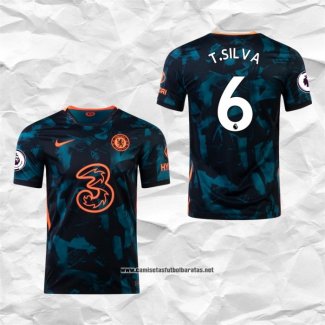 Tercera Chelsea Camiseta Jugador T.Silva 2021-2022