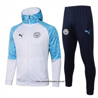 Chandal con Capucha del Manchester City 2021 Blanco