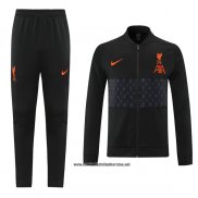 Chandal de Chaqueta del Liverpool 2021-2022 Negro y Gris