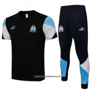 Chandal del Olympique Marsella 2021-2022 Manga Corta Negro