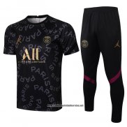 Chandal del Paris Saint-Germain Jordan 2021-2022 Manga Corta Negro