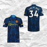 Tercera Manchester United Camiseta Jugador Van De Beek 2021-2022