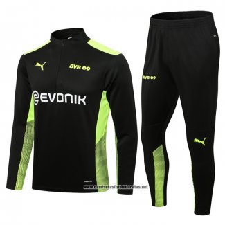 Chandal de Sudadera del Borussia Dortmund 2021-2022 Negro