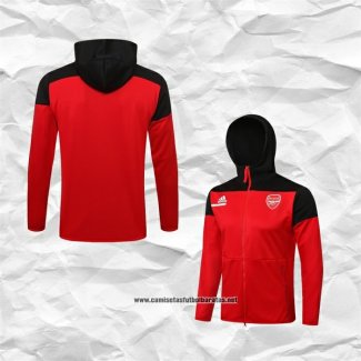 Chaqueta con Capucha del Arsenal 2021-2022 Rojo