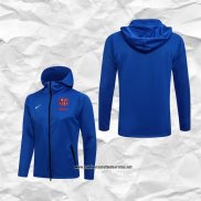 Chaqueta con Capucha del Barcelona 2021-2022 Azul