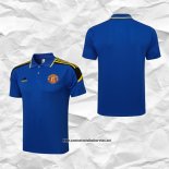 Manchester United Camiseta Polo del 2021-2022 Azul