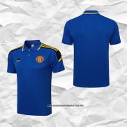 Manchester United Camiseta Polo del 2021-2022 Azul