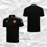 Manchester United Camiseta Polo del UCL 2021-2022 Negro