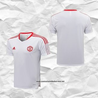 Manchester United Camiseta de Entrenamiento 2021-2022 Blanco