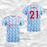 Segunda Manchester United Camiseta Jugador James 2021-2022