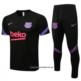 Chandal del Barcelona 2021-2022 Manga Corta Negro