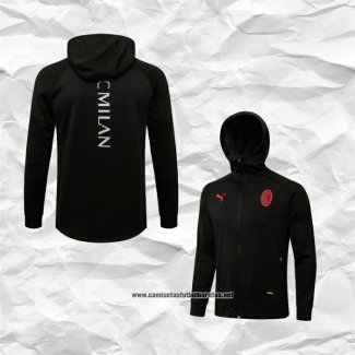 Chaqueta con Capucha del AC Milan 2021-2022 Negro