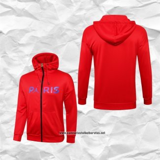 Chaqueta con Capucha del Paris Saint-Germain 2021-2022 Rojo