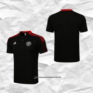 Manchester United Camiseta Polo del 2021-2022 Negro