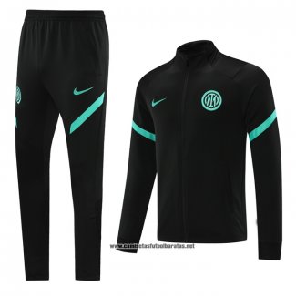 Chandal de Chaqueta del Inter Milan 2021-2022 Negro