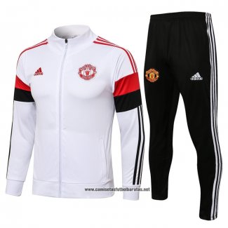 Chandal de Chaqueta del Manchester United 2021-2022 Blanco