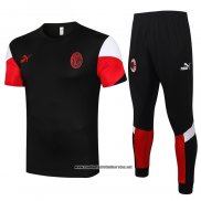 Chandal del AC Milan 2021-2022 Manga Corta Negro