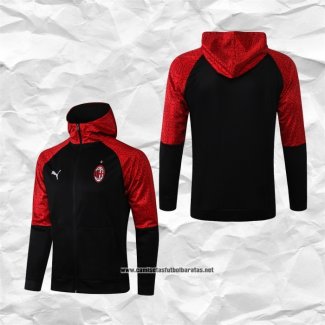 Chaqueta con Capucha del AC Milan 2021 Negro