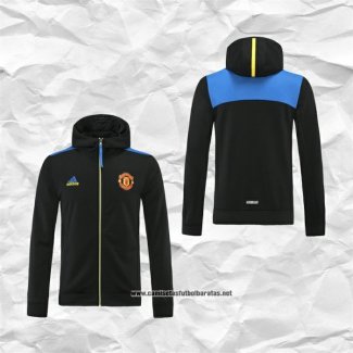 Chaqueta con Capucha del Manchester United 2021-2022 Negro