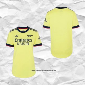 Segunda Arsenal Camiseta Mujer 2021-2022