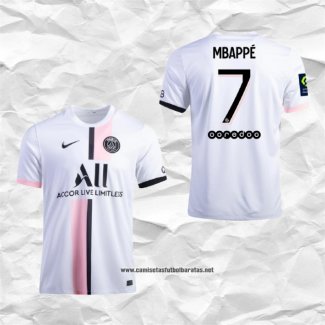 Segunda Paris Saint-Germain Camiseta Jugador Mbappe 2021-2022