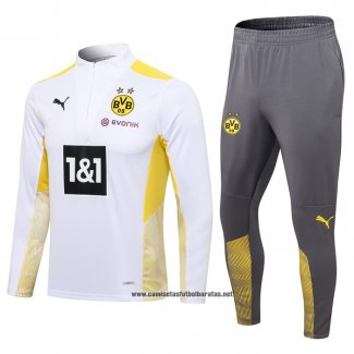 Chandal de Sudadera del Borussia Dortmund 2021-2022 Blanco