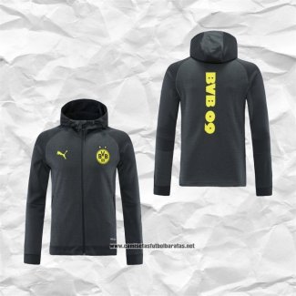 Chaqueta con Capucha del Borussia Dortmund 2021-2022 Gris