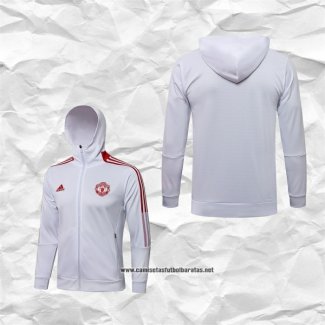 Chaqueta con Capucha del Manchester United 2021-2022 Blanco