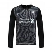 Liverpool Camiseta Portero 2020-2021 Manga Larga Negro