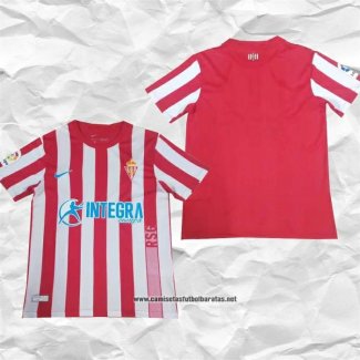 Primera Sporting de Gijon Camiseta 2021-2022 Tailandia