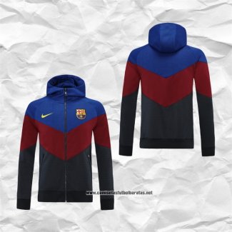 Chaqueta con Capucha del Barcelona 2021-2022 Azul