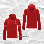 Chaqueta con Capucha del Liverpool 2021-2022 Rojo