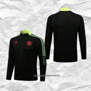 Chaqueta del Manchester United 2021-2022 Negro y Amarillo