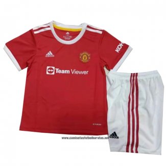 Primera Manchester United Camiseta Nino 2021-2022