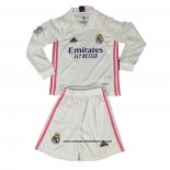 Primera Real Madrid Camiseta Nino 2020-2021 Manga Larga