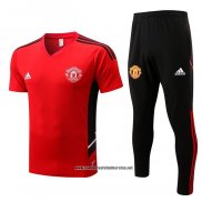 Chandal del Manchester United 2022-2023 Manga Corta Rojo