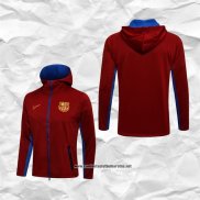 Chaqueta con Capucha del Barcelona 2021-2022 Rojo