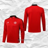 Chaqueta del Manchester United 2021-2022 Rojo y Negro