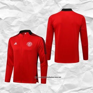 Chaqueta del Manchester United 2021-2022 Rojo y Negro